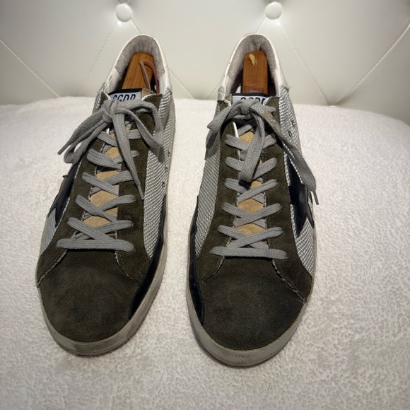 Golden Goose Superstar. Mesh, olive & black. Size 45 - Picture 1 of 8